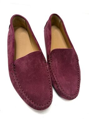 M. Gemi Felize Mulberry Suede Driving Loafers 9